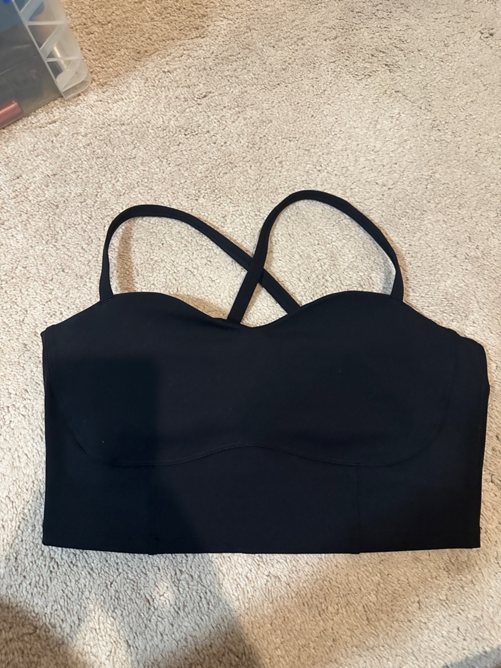 Spiritual Gangster Black Strappy Bustier Top